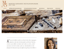 Tablet Screenshot of marion-gerhards.de